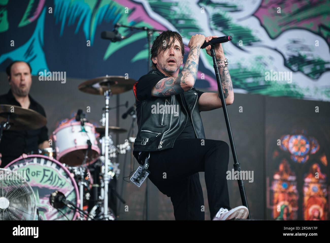 Billy Talent vit au Slam Dunk Festival, au nord de leeds, au royaume-uni, le 28th mai 2023. Banque D'Images