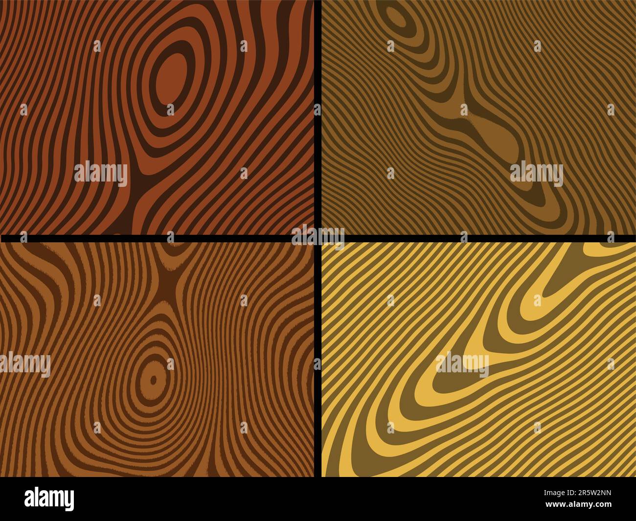 Diverses textures de bois Illustration de Vecteur