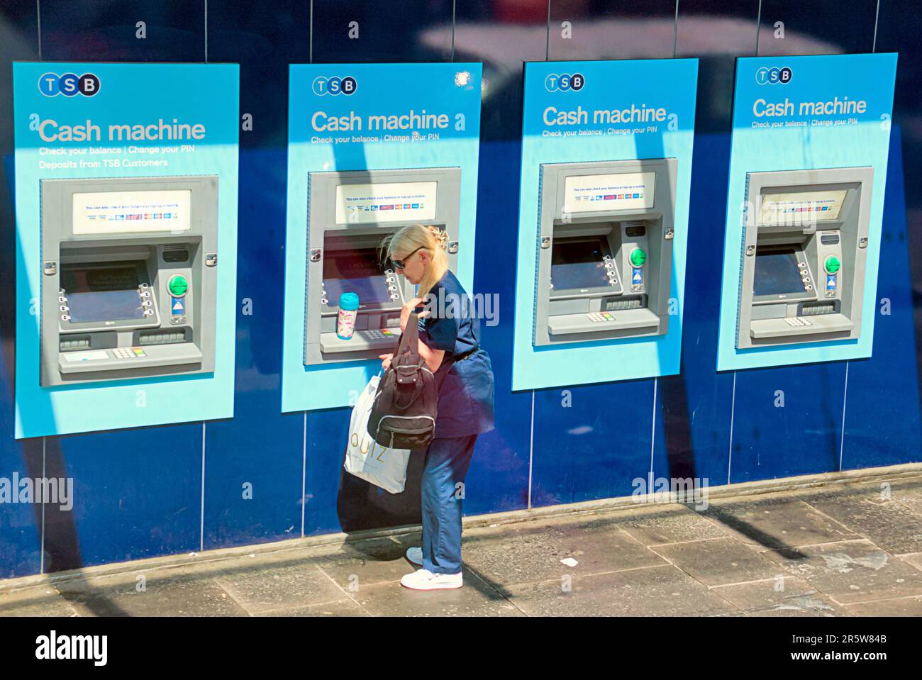 distributeurs automatiques de billets du bst Banque D'Images
