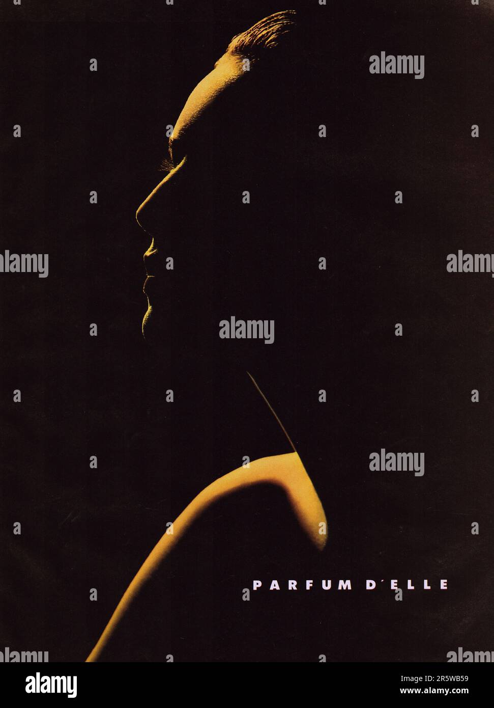 Montana parfum publicité Montana parfums vintage publicité française Montana publicité française Banque D'Images