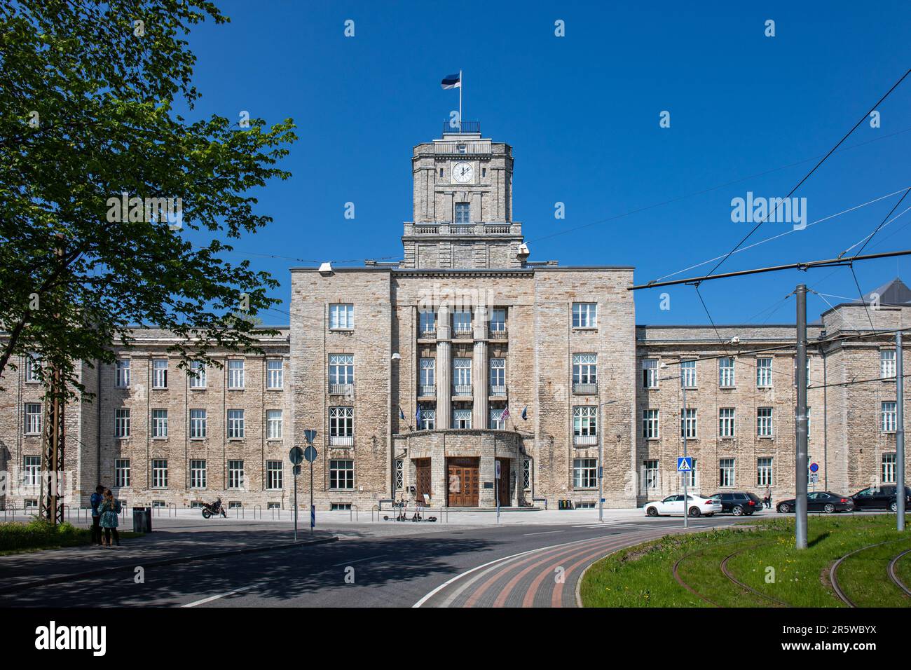 Une usine de construction navale russe-Baltique, conçue par Alexandr Dmitriyev et construite en 1913, aujourd'hui une académie maritime, dans le district de Kopli, à Tallinn, en Estonie Banque D'Images