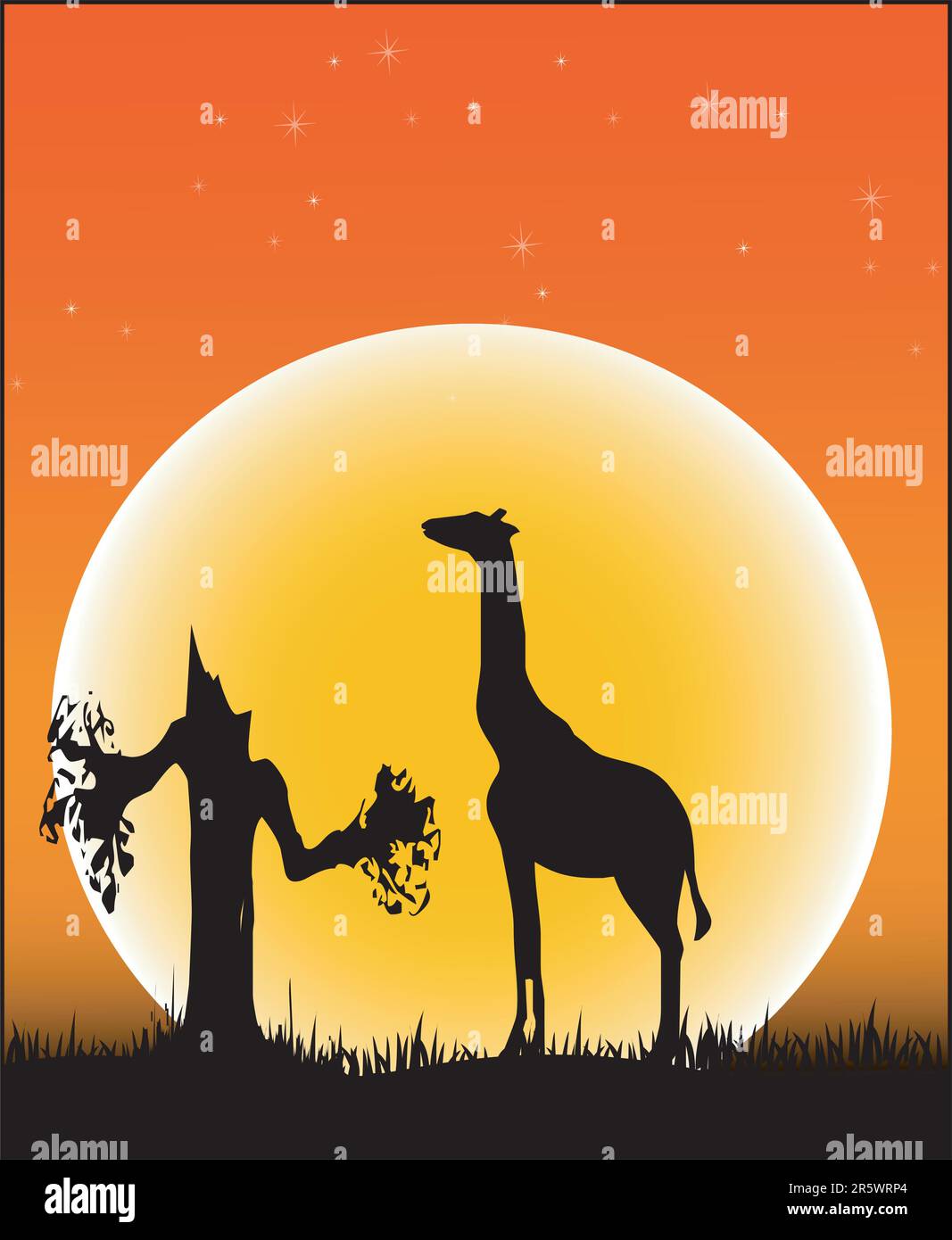 Illustration Animal d'Afrique - format vectoriel Illustration de Vecteur