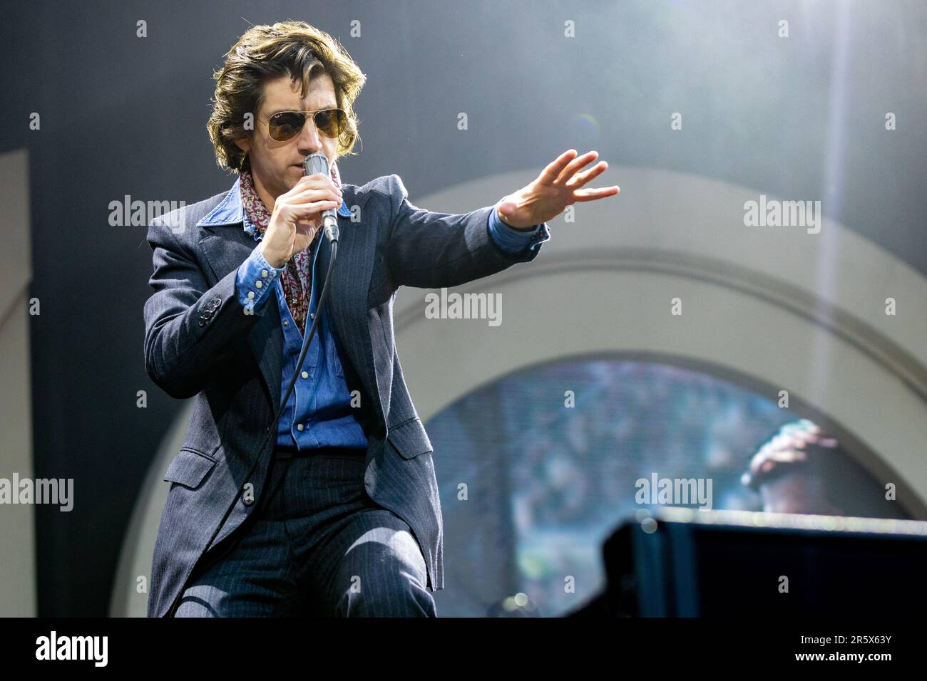 Middlesbrough, Royaume-Uni. 05th juin 2023. Middlesbrough, Royaume-Uni - Arctic Monkeys se produit au stade Riverside, à Middlesbrough, le 5th juin 2023. Crédit photo Jill O'Donnell/Alamy Live News. Pour usage éditorial uniquement. Credit: Jill ODonnell/Alay Live News Banque D'Images Middlesbrough, Royaume-Uni. 05th juin 2023. Middlesbrough, Royaume-Uni - Arctic Monkeys se produit au stade Riverside, à Middlesbrough, le 5th juin 2023. Crédit photo Jill O'Donnell/Alamy Live News. Pour usage éditorial uniquement. Credit: Jill ODonnell/Alay Live News Banque D'Images