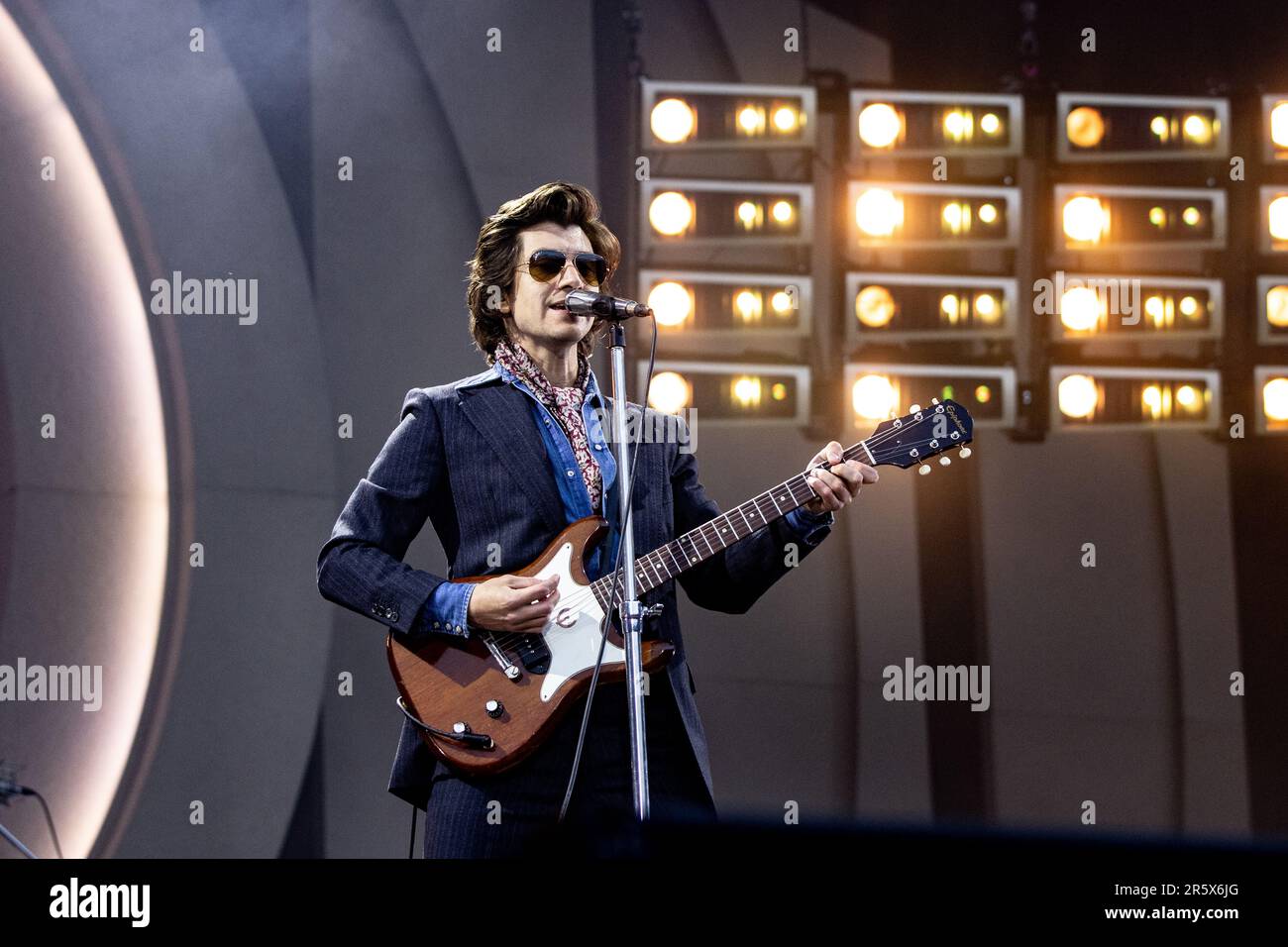 Middlesbrough, Royaume-Uni. 05th juin 2023. Middlesbrough, Royaume-Uni - Arctic Monkeys se produit au stade Riverside, à Middlesbrough, le 5th juin 2023. Crédit photo Jill O'Donnell/Alamy Live News. Pour usage éditorial uniquement. Credit: Jill ODonnell/Alay Live News Banque D'Images Middlesbrough, Royaume-Uni. 05th juin 2023. Middlesbrough, Royaume-Uni - Arctic Monkeys se produit au stade Riverside, à Middlesbrough, le 5th juin 2023. Crédit photo Jill O'Donnell/Alamy Live News. Pour usage éditorial uniquement. Credit: Jill ODonnell/Alay Live News Banque D'Images