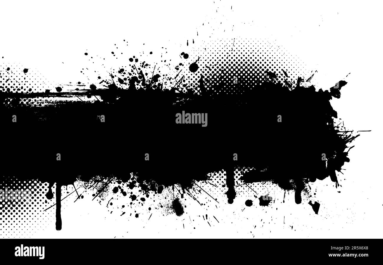 Splat encre grunge background Illustration de Vecteur