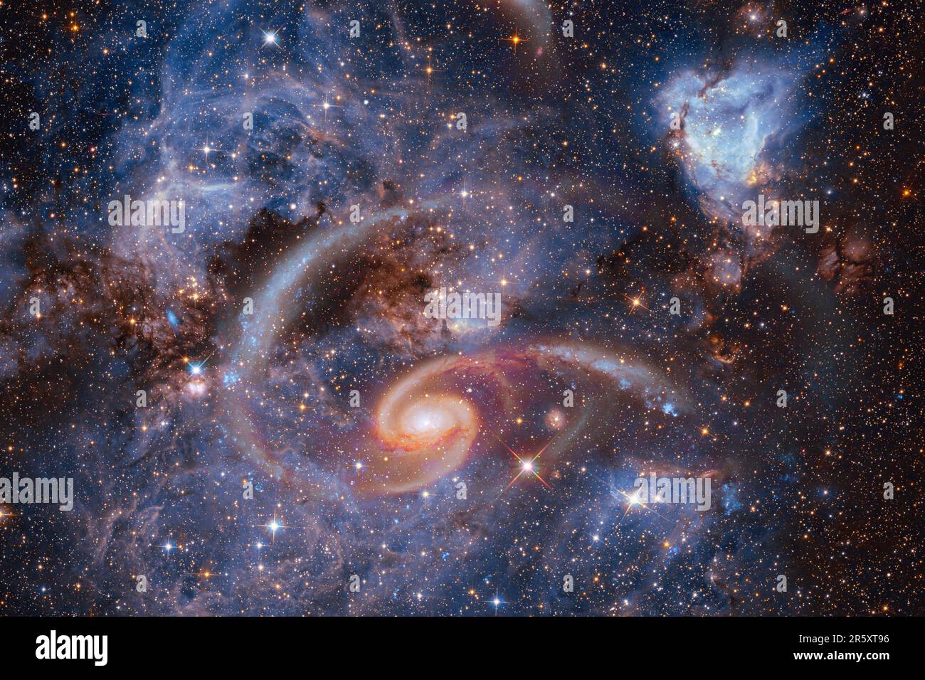 Espace, paysage cosmique. Nebula. Éléments de cette image fournis par la NASA Banque D'Images