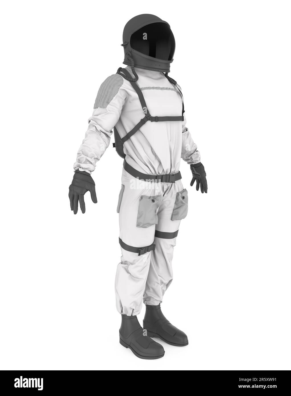 Isolé de l'astronaute Banque D'Images