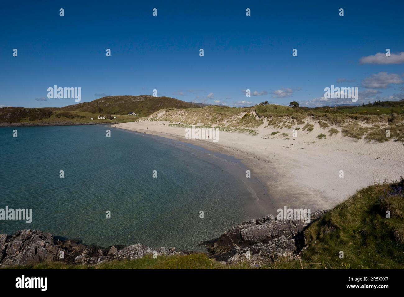 Morar Beach, Silver Sands of Morar, Morar, Écosse, Royaume-Uni Banque D'Images