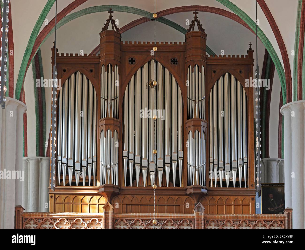 Orgue de Jehmlich, église, orgue, orgue d'église, tuyaux d'orgue, Orgue Jehmlich, Nikolaikirche, Berlin, Allemagne Banque D'Images