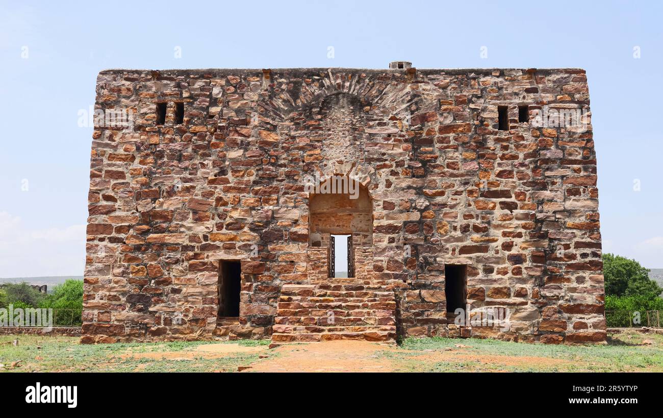 Vue de la prison de Gandikota, utilisée par l'empire de Vijayanagar, Kadapa, Andhra Pradesh, Inde. Banque D'Images