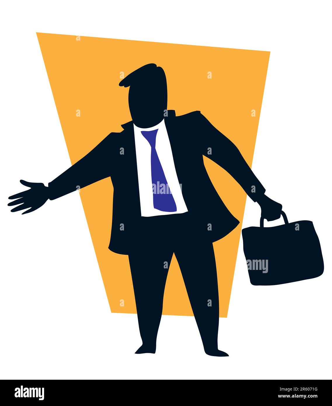 Business handshake, homme d'affaires allait fixer un accord Illustration de Vecteur