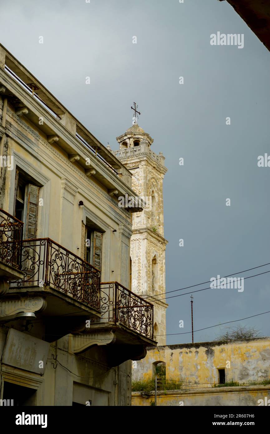 5 avril 2023 Famagusta Chypre. Fermeture de la ville de Maras abondée à Famagusta Chypre Banque D'Images