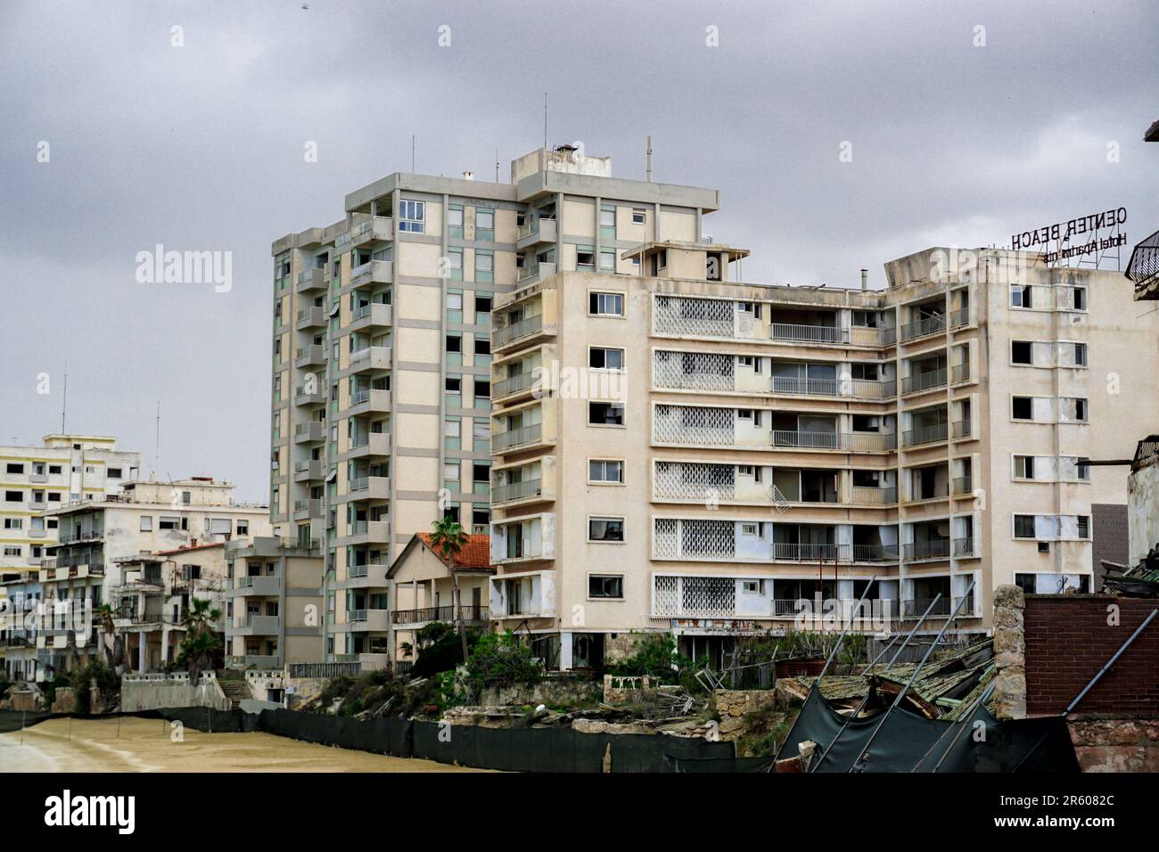 5 avril 2023 Famagusta Chypre. Fermeture de la ville de Maras abondée à Famagusta Chypre Banque D'Images