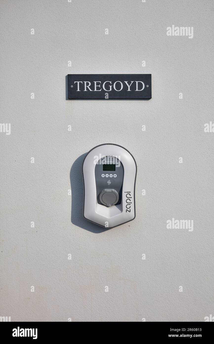 Chargeur de véhicule électrique Banque D'Images