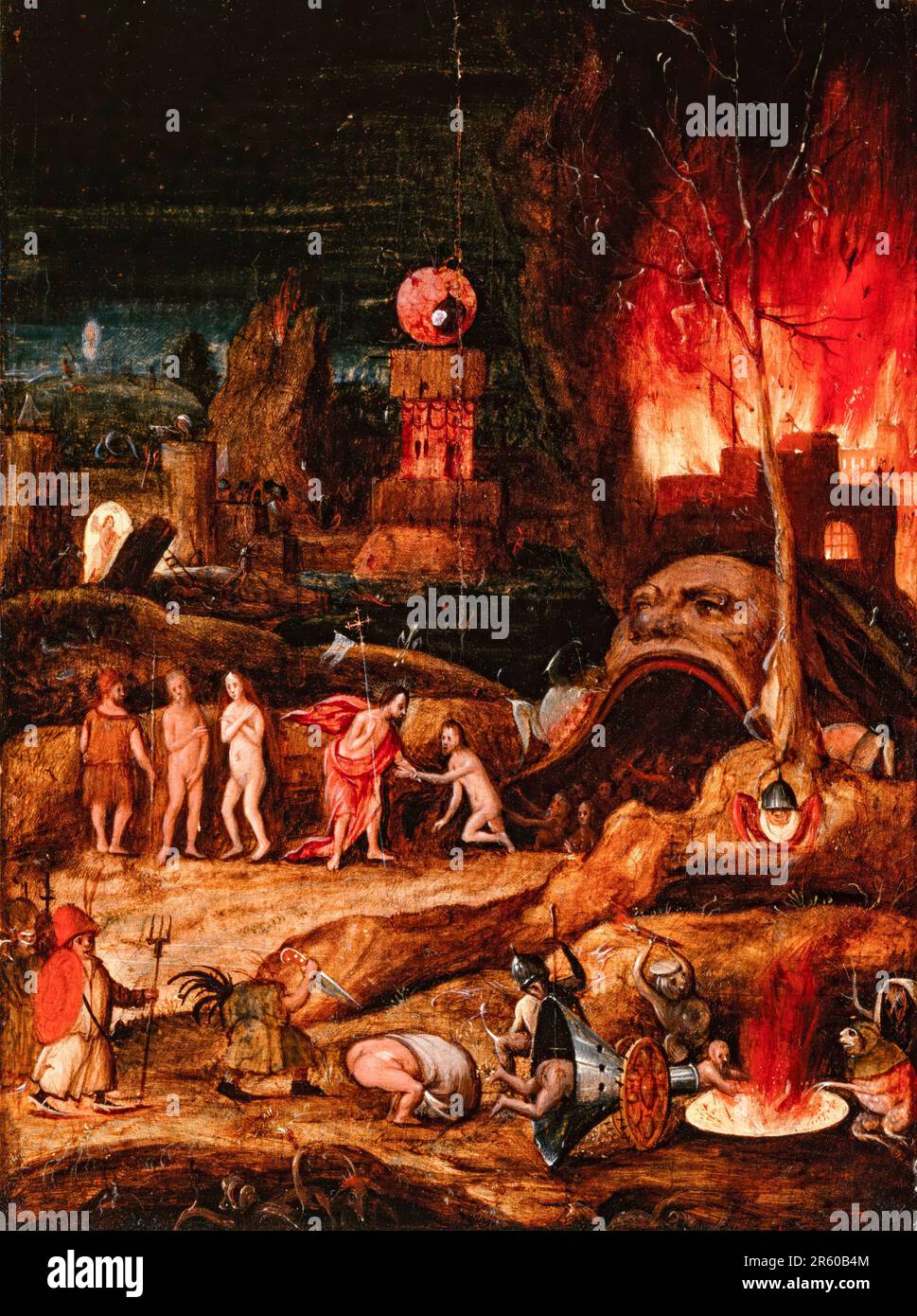 Herri met de Bles peinture, Christ in Limbo, 1530-1550 Banque D'Images