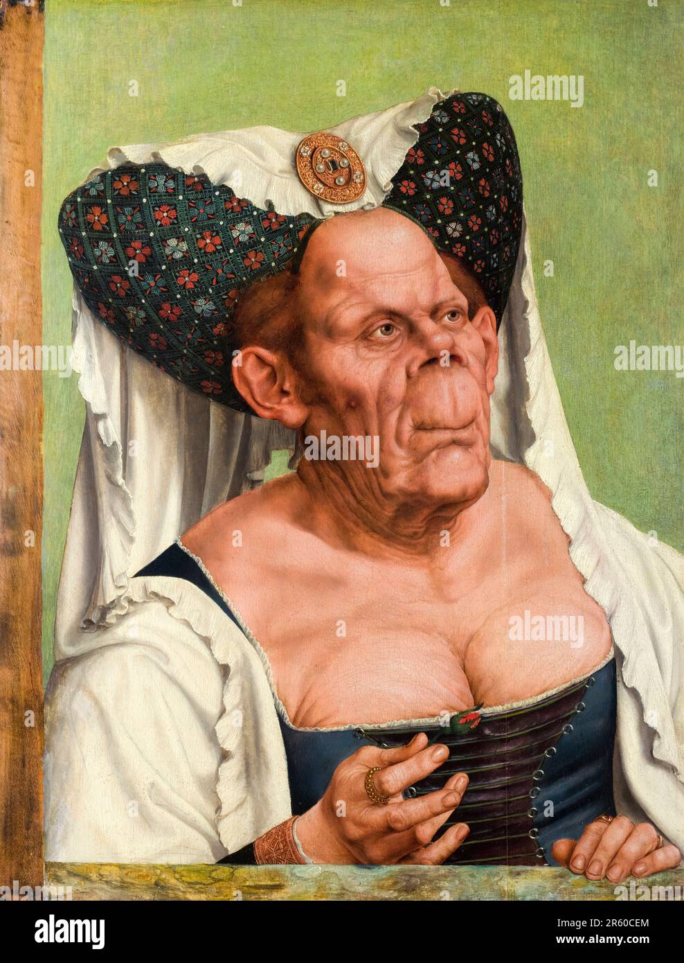 Quentin Matsys, une ancienne femme, (la duchesse laid), portrait peint à l'huile sur bois, vers 1513 Banque D'Images