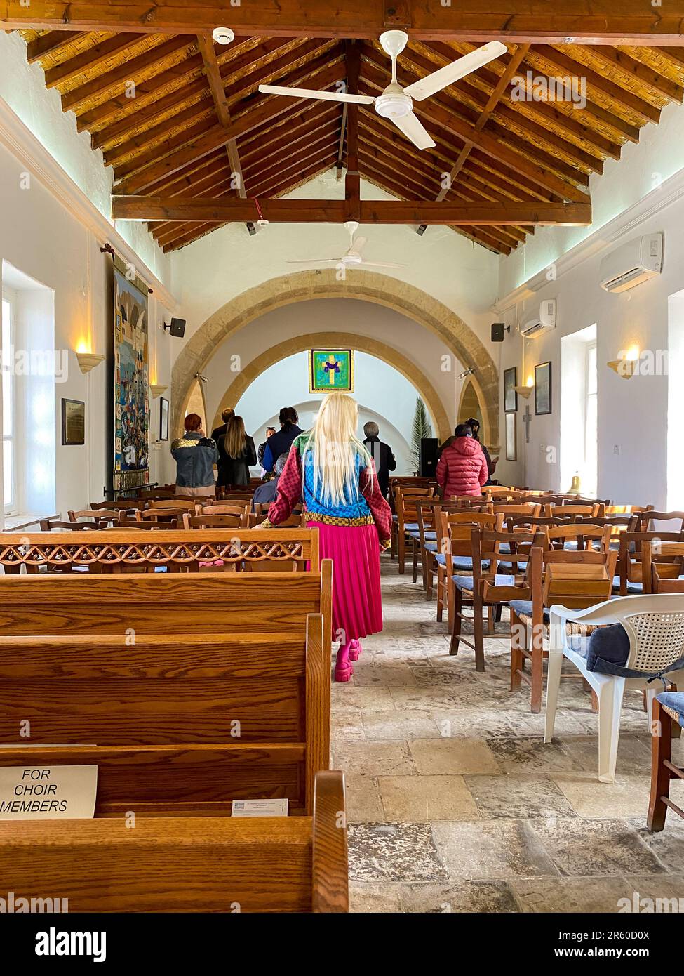 2 avril 2023. Kyrenia Chypre. Église Saint Andreas à Kyrenia Chypre Banque D'Images