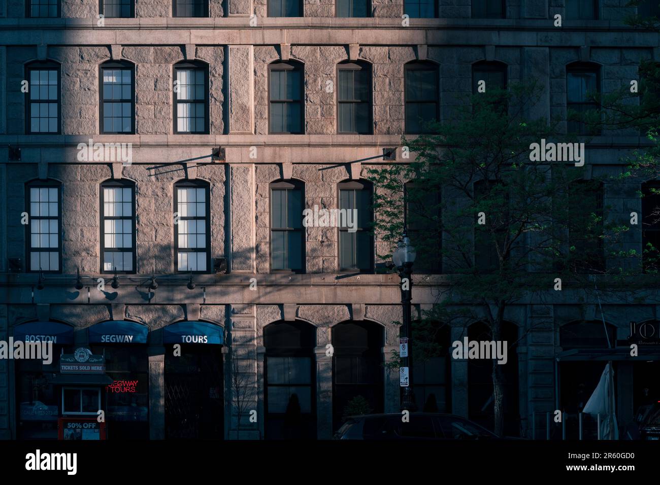Coucher du soleil à Boston Banque D'Images