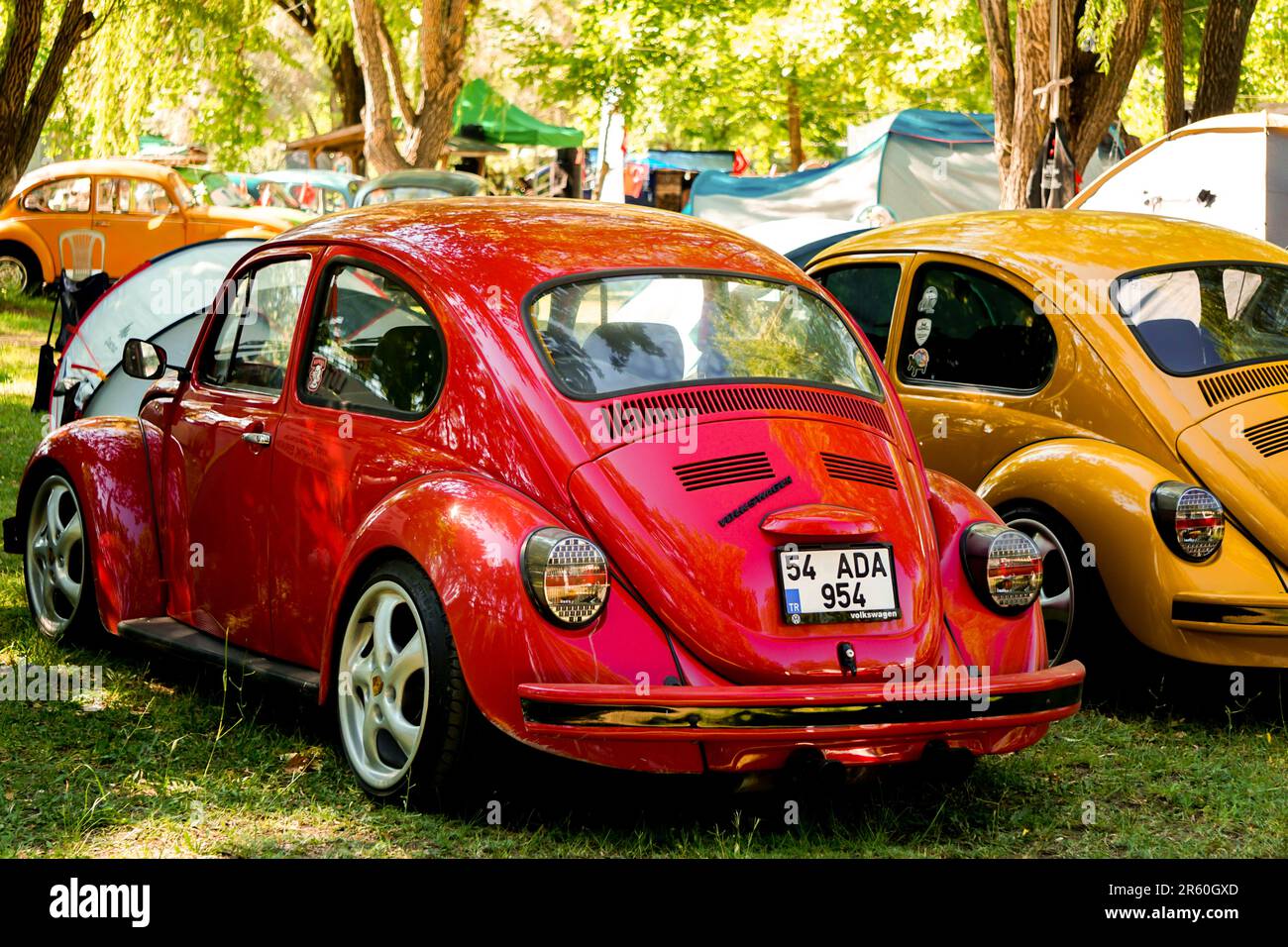 17 juillet 2022 Eskisehir Turquie. Camp de rassemblement de coléoptères VW à Saricakaya Eskisehir Turquie Banque D'Images