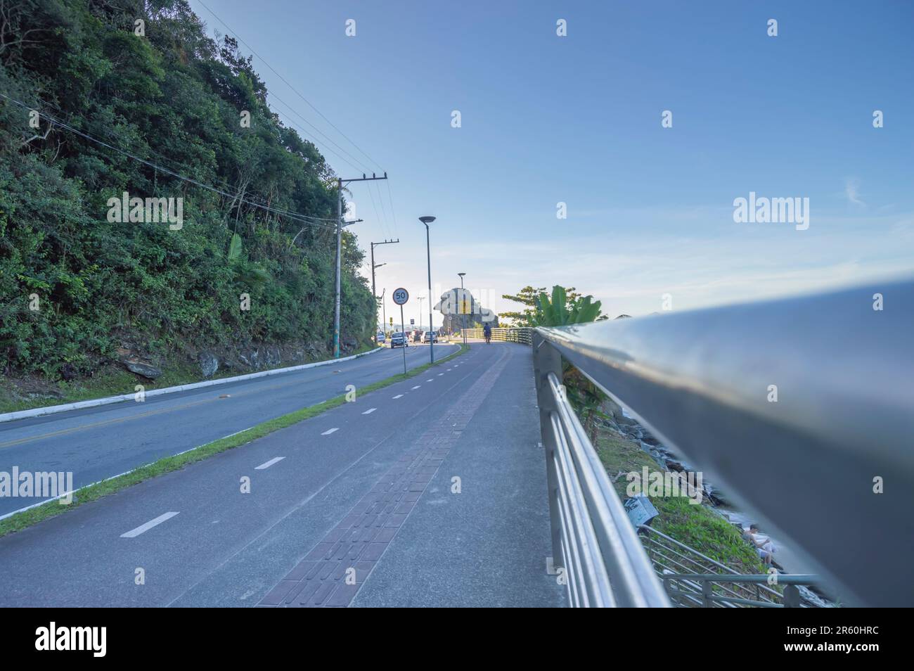 Itajaí-sc,brésil-juin 04,2023 le bec de Parrot, site touristique connu sous le nom de Bico do papagaio. Banque D'Images