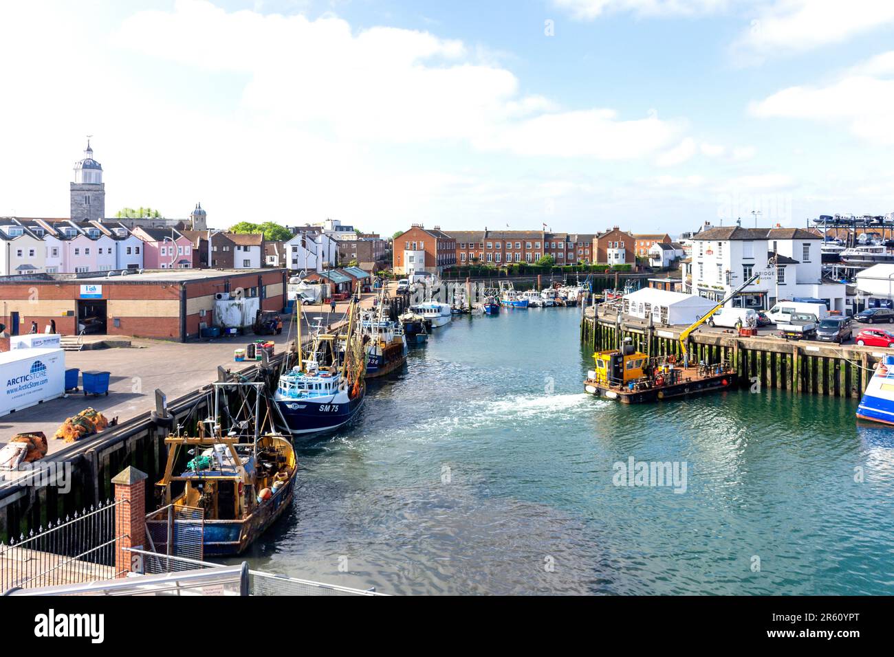 The Camber Docks, Portsmouth, Hampshire, Angleterre, Royaume-Uni Banque D'Images