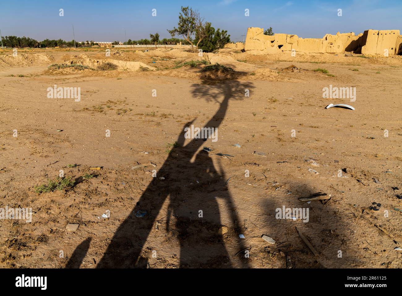 Les ombres du désert Banque D'Images