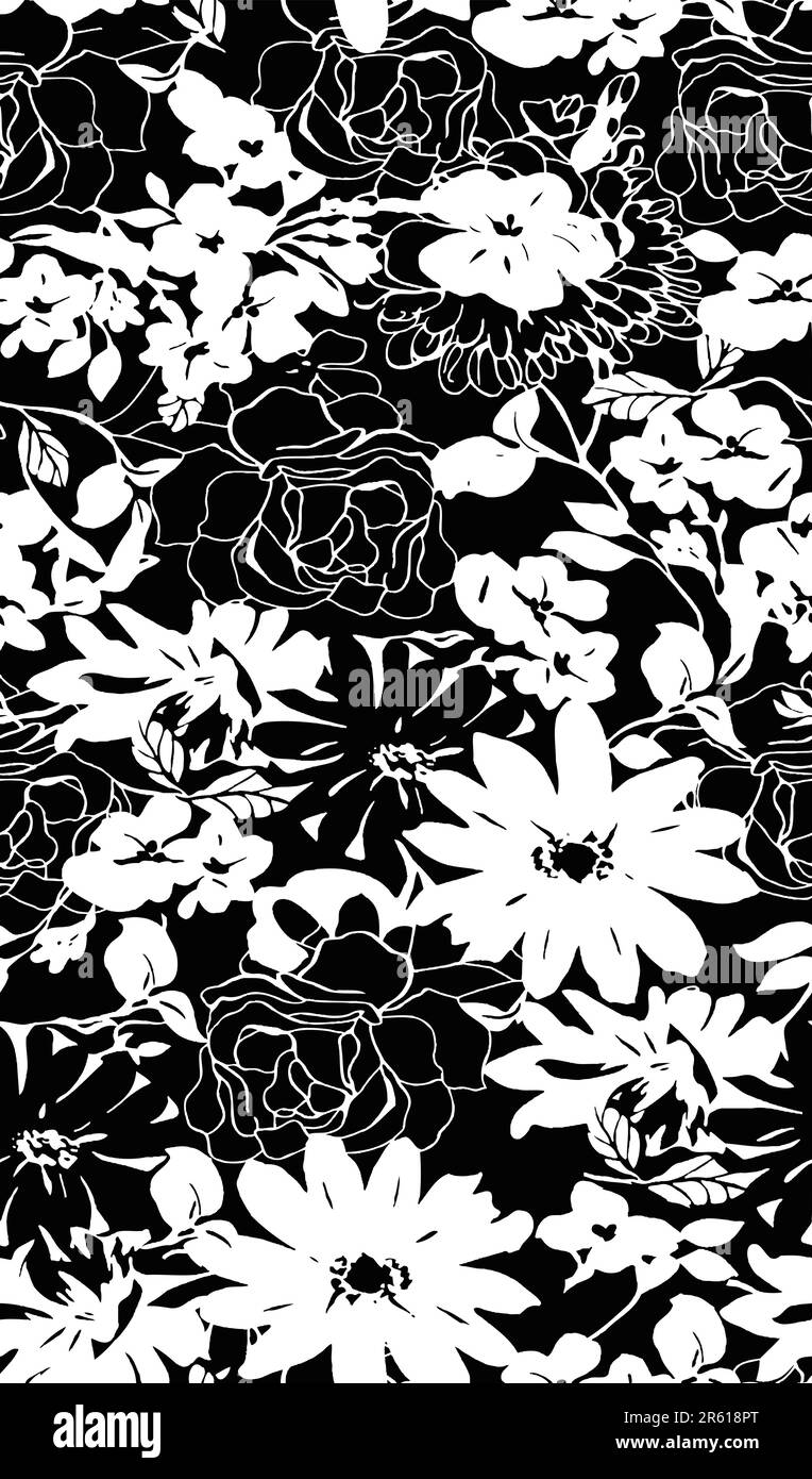 motif fleuri sans couture Illustration de Vecteur