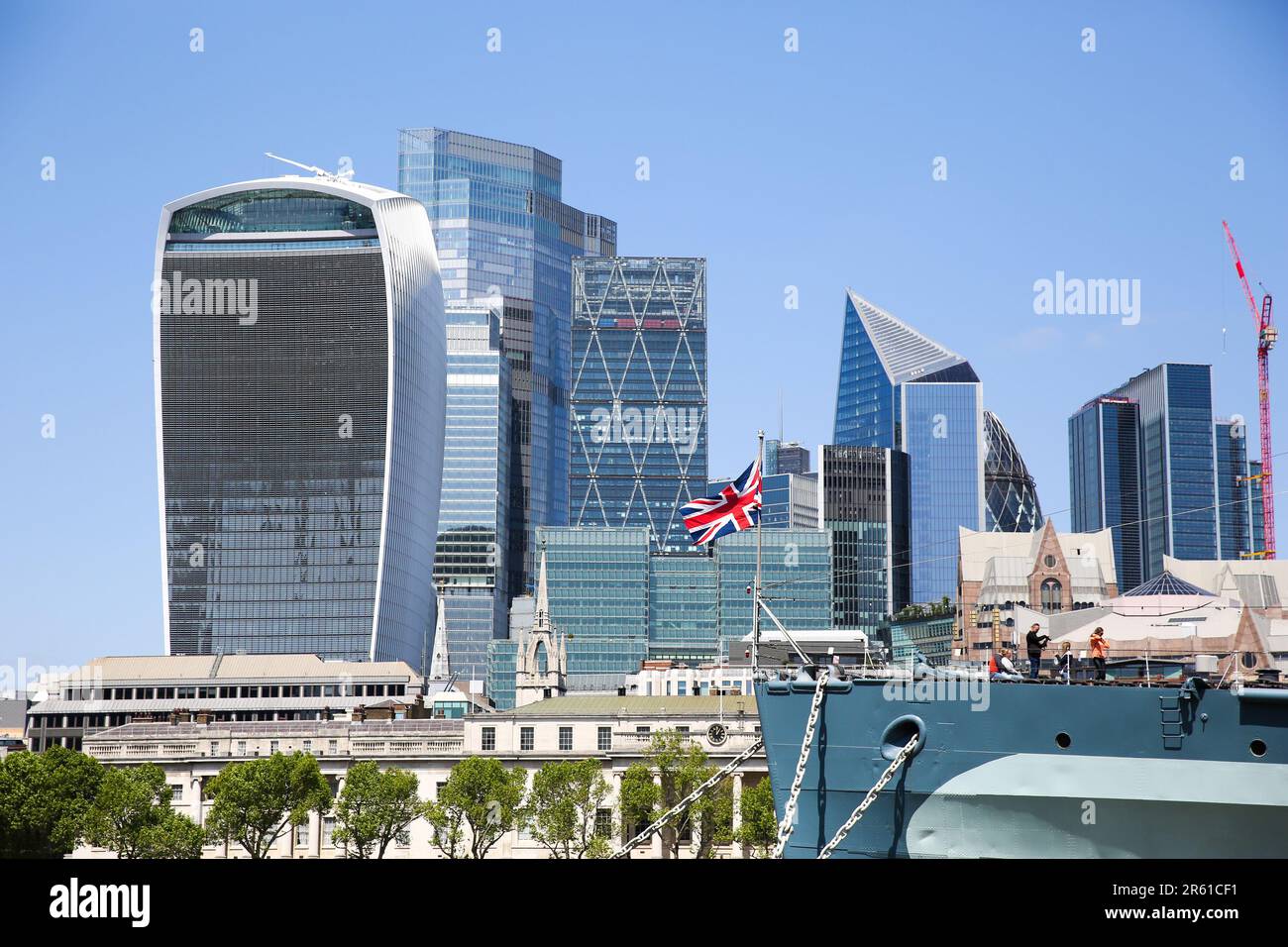 Londres, Royaume-Uni. 2nd juin 2023. Vue sur le quartier financier de Londres. (Credit image: © Steve Taylor/SOPA Images via ZUMA Press Wire) USAGE ÉDITORIAL SEULEMENT! Non destiné À un usage commercial ! Banque D'Images