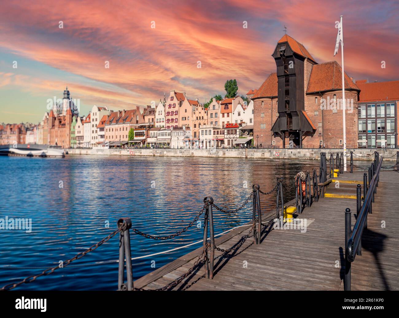 Vue sur le Kontor à Gdansk, Pologne Banque D'Images