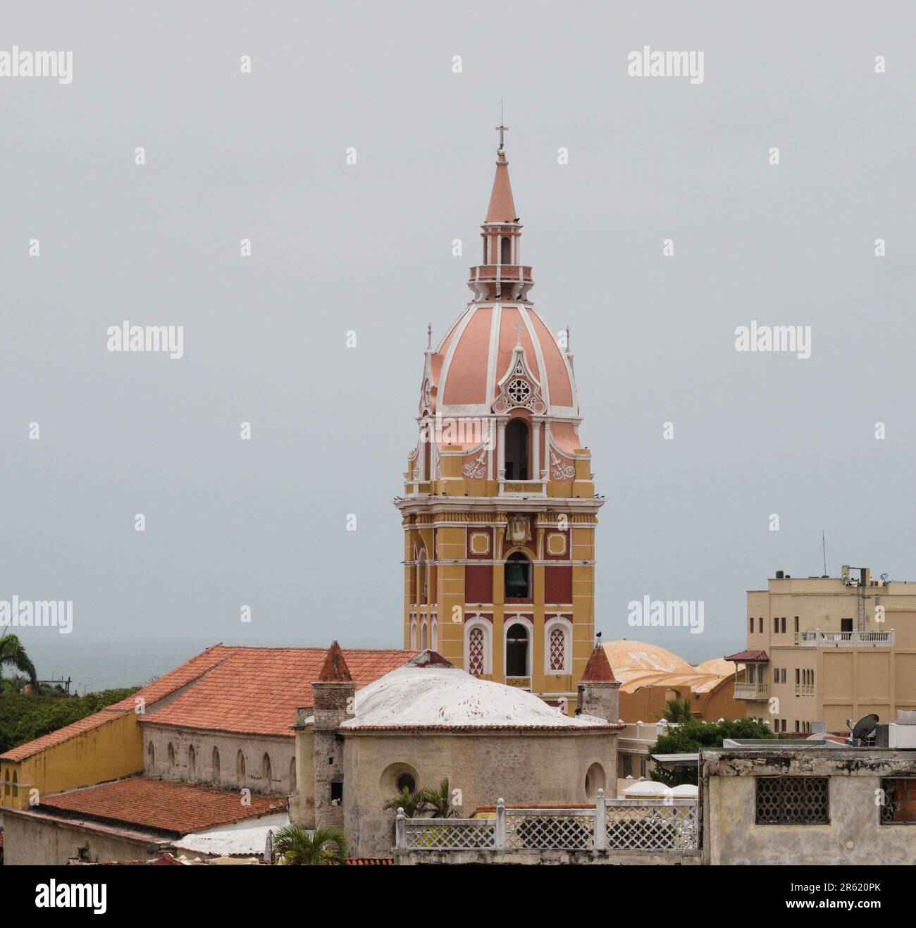 Cathédrale métropolitaine Basilique Sainte Catherine d'Alexandrie, Cartagena de Indias, Colombie Banque D'Images