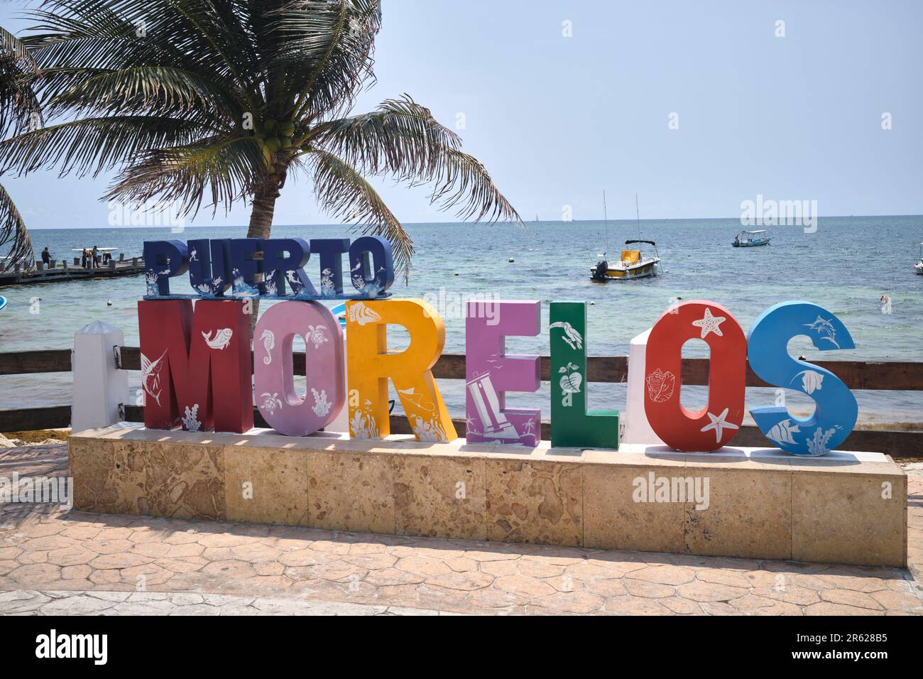 Puerto Morelos Mexique Banque D'Images