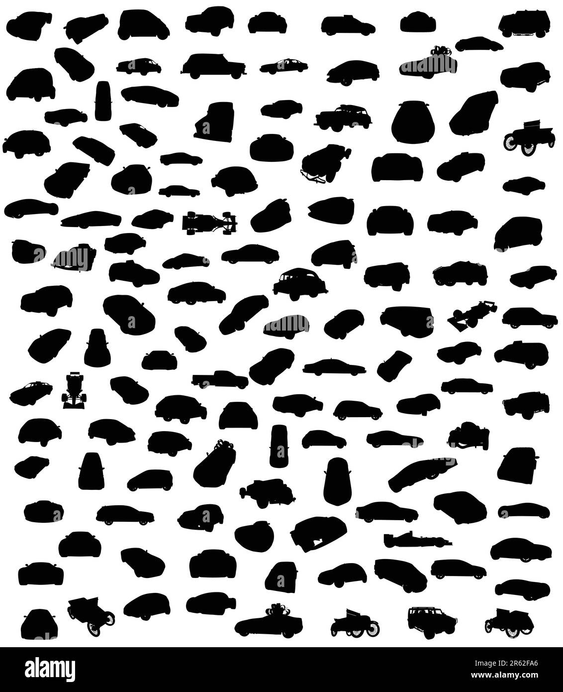 Silhouette de voitures Illustration de Vecteur