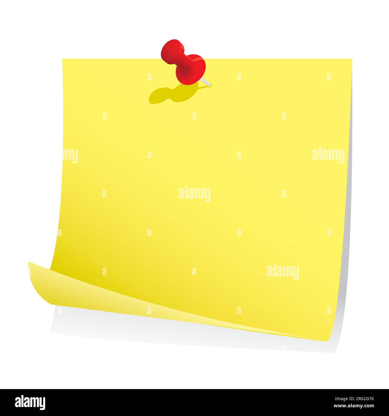 Papier de note vierge avec broche. Veuillez consulter mon portefeuille pour plus d'illustrations fixes. Illustration de Vecteur