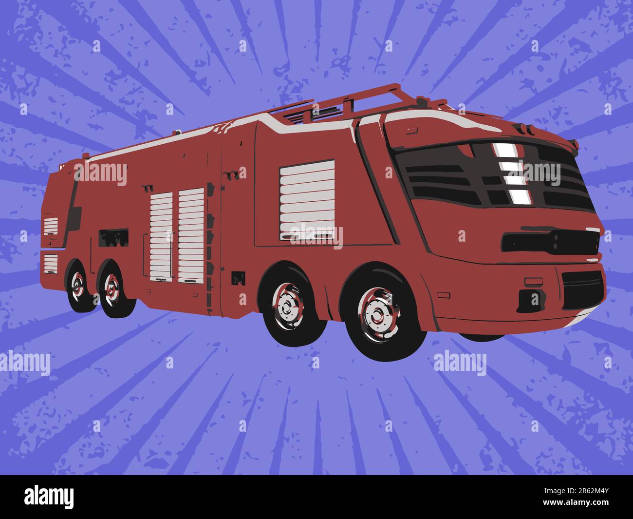 Camion de pompiers Vector Illustration de Vecteur