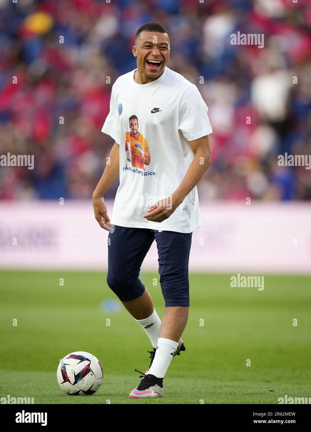 Kylian Mbappe du PSG lors du match de la Ligue 1 entre Paris Saint Germain et Clermont foot au Parc des Princes, Paris, France, le 3 juin 202 Banque D'Images