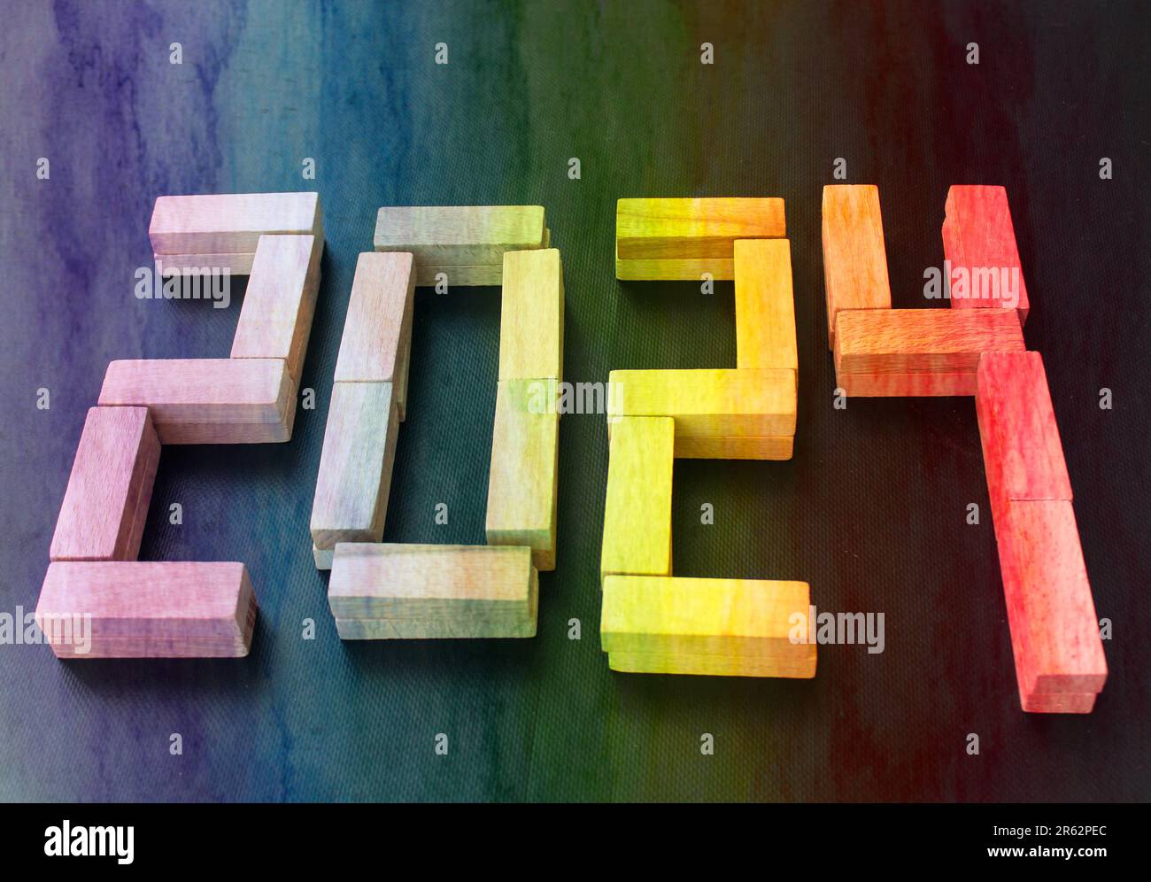 Bonne idée du nouvel an 2024. Transition de 2023 au nouveau concept de