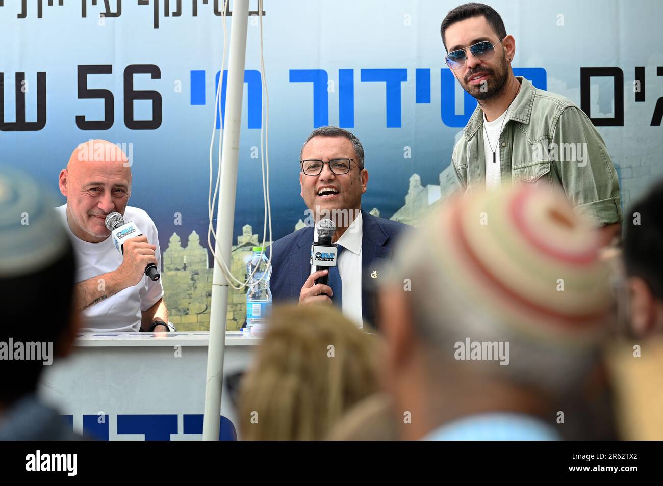 Maire de Jérusalem Moshe Lion Banque D'Images