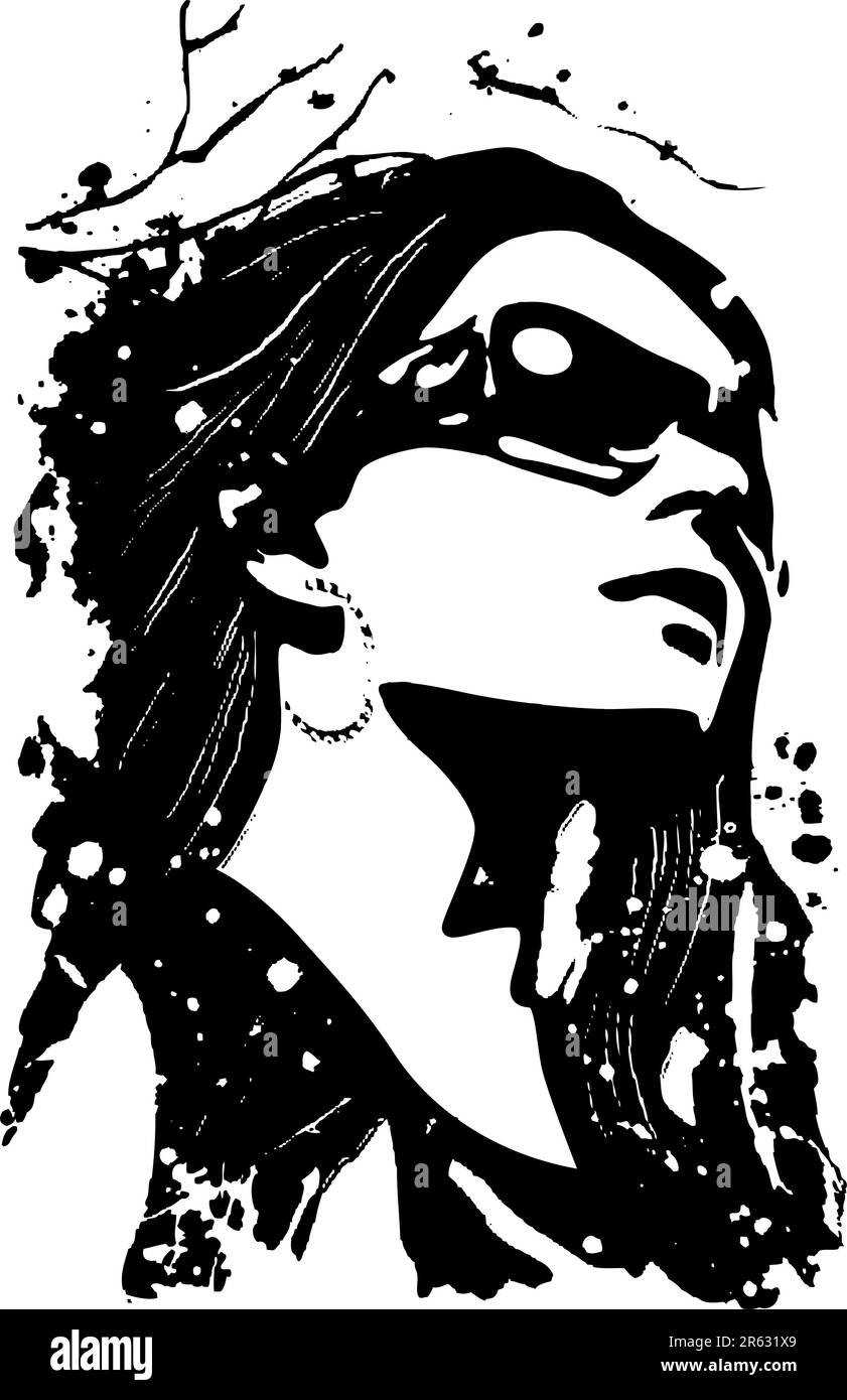 illustration femme fantaisie Illustration de Vecteur