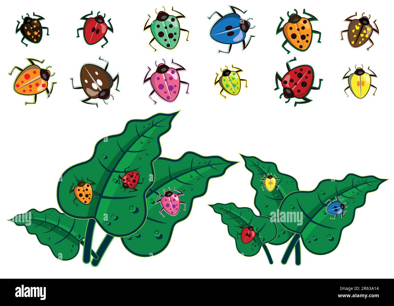 Insecte coloré dans vecteur Illustration de Vecteur