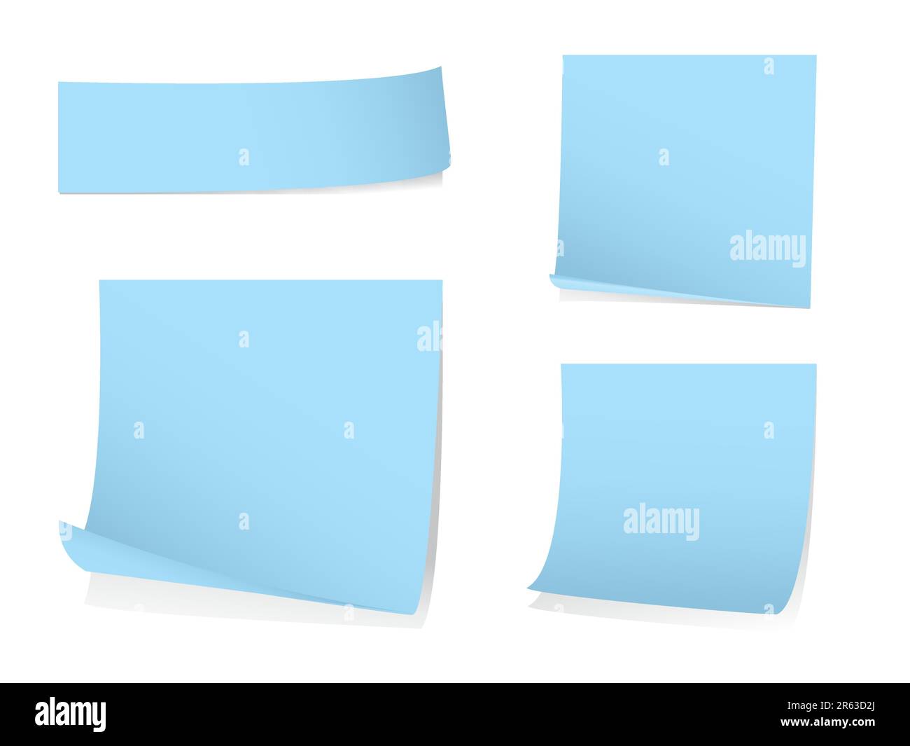 Papier adhésif vierge avec ombres. Veuillez consulter mon portefeuille pour plus d'illustrations fixes. Illustration de Vecteur
