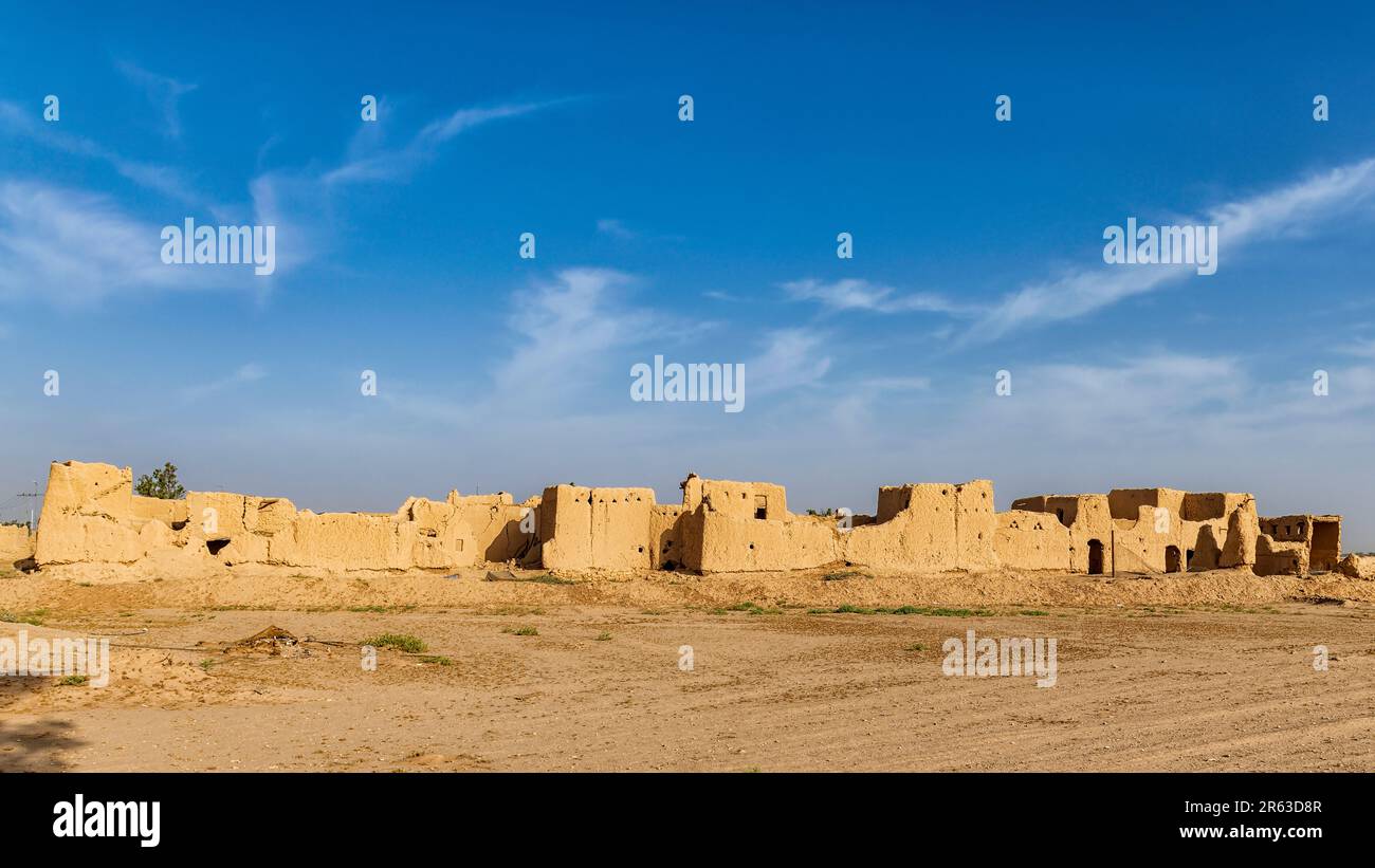 Vieux ruines - avant-poste - Muzahmiyah Banque D'Images