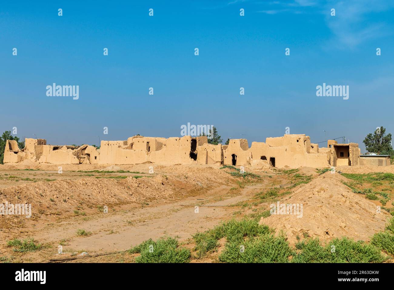 Vieux ruines - avant-poste - Muzahmiyah Banque D'Images