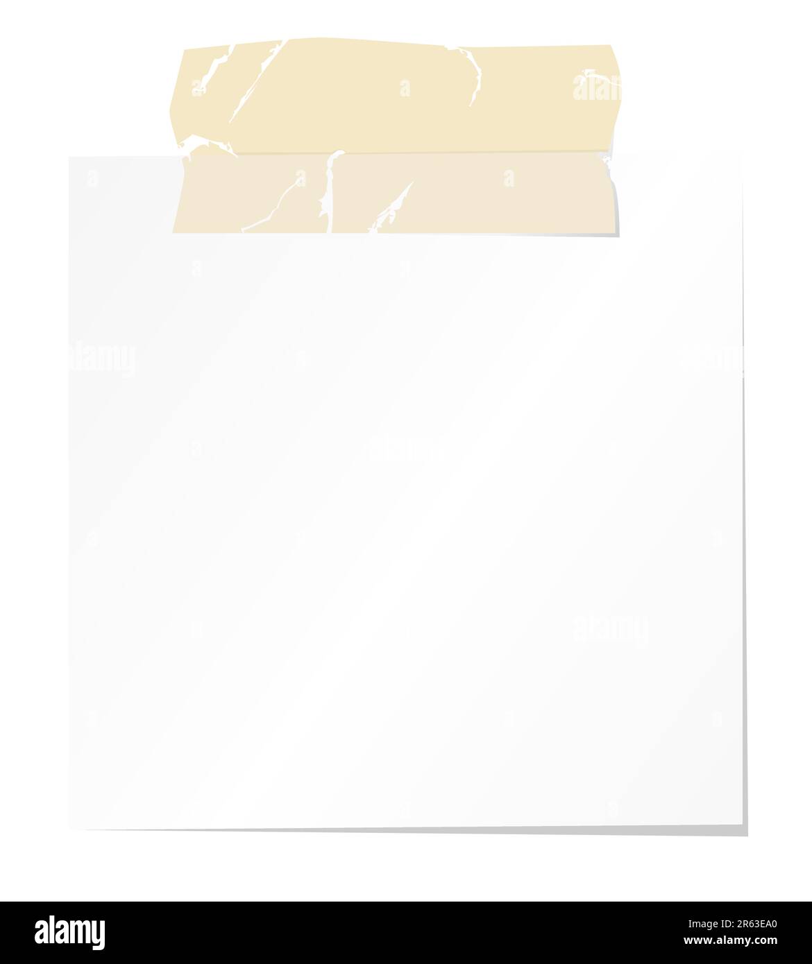 Papier vierge avec bande autocolmate. Veuillez consulter mon portefeuille pour plus d'illustrations fixes. Illustration de Vecteur