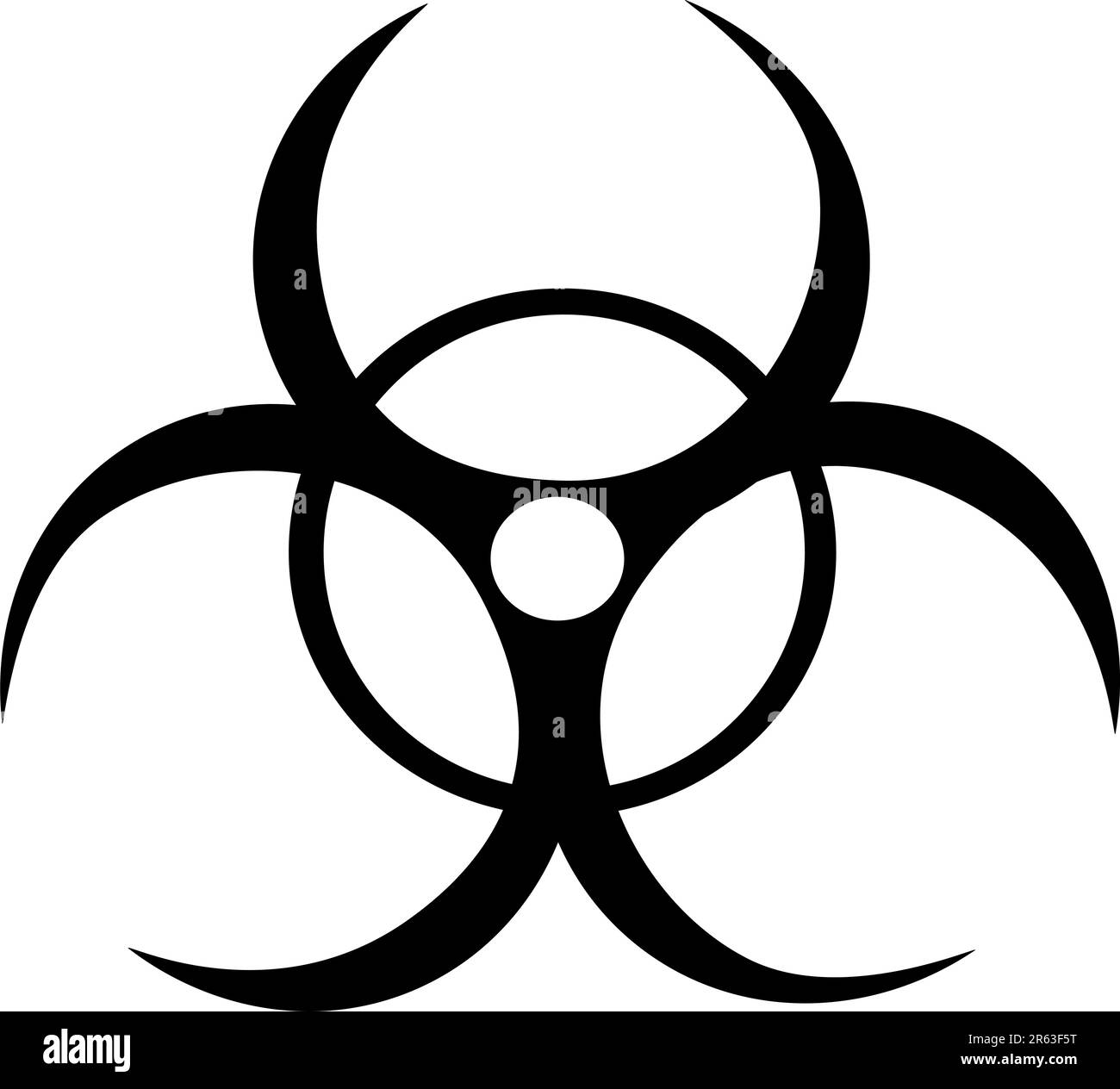 Un tatouage tribal symbole Biohazard Illustration de Vecteur