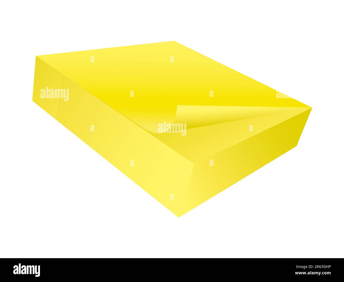 Bloc-notes vierge adhésif. Veuillez consulter mon portefeuille pour plus d'illustrations fixes. Illustration de Vecteur