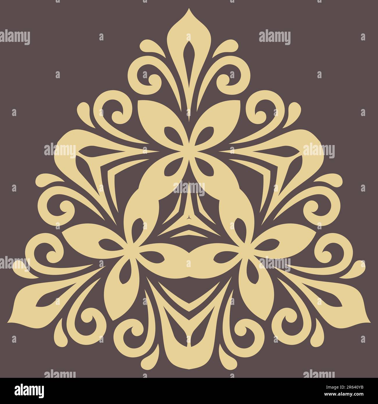 Décoration vintage élégante de style classique. Motif traditionnel abstrait avec éléments orientaux. Motif vintage classique Banque D'Images