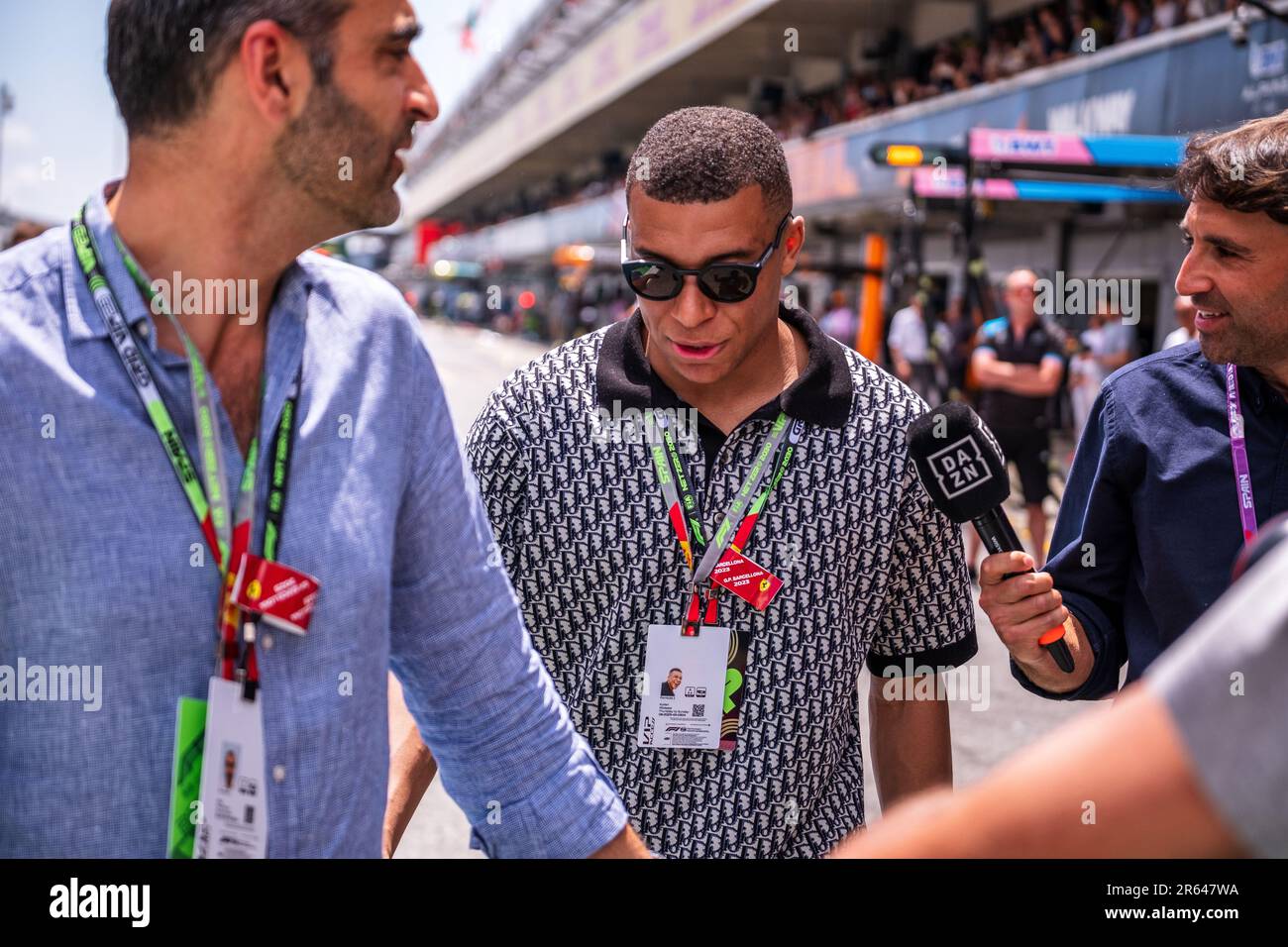 Circuit de Barcelone-Catalunya, Barcelone, SpainMonaco, 4,juin.2023: Kylian Mbappé, pendant le Grand Prix de Formule 1 de Monaco Banque D'Images