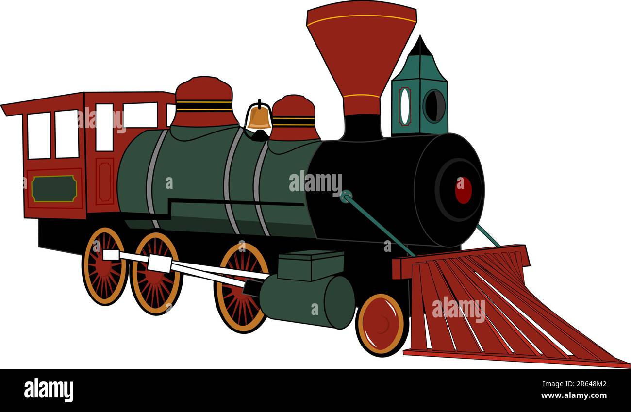 Locomotive à vapeur Illustration de Vecteur
