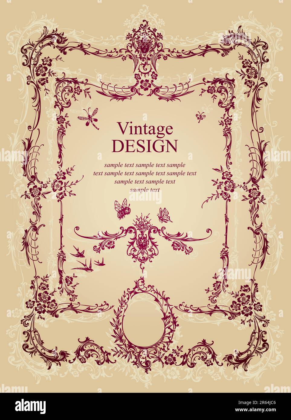 cadre ancien ; illustrations vectorielles évolutives et modifiables Illustration de Vecteur