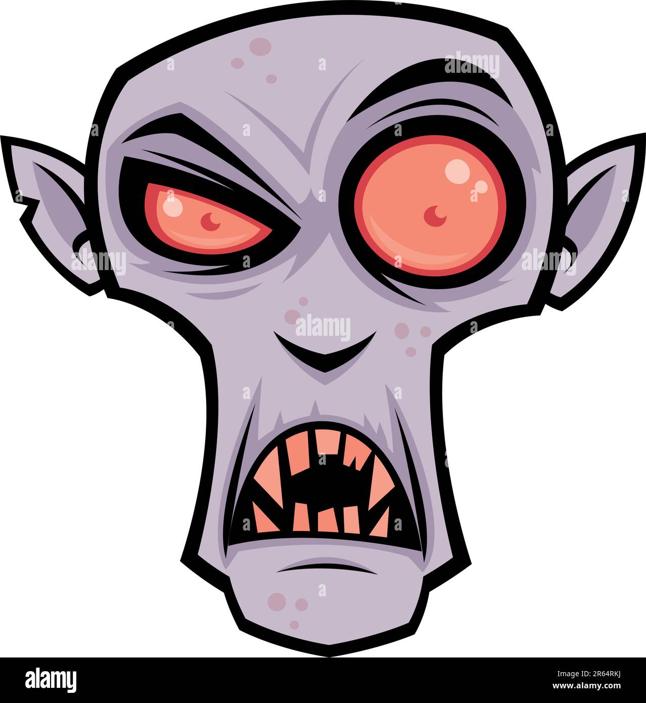 Vector cartoon illustration de la vampire creepy, le comte Dracula. Super pour l'Halloween. Illustration de Vecteur